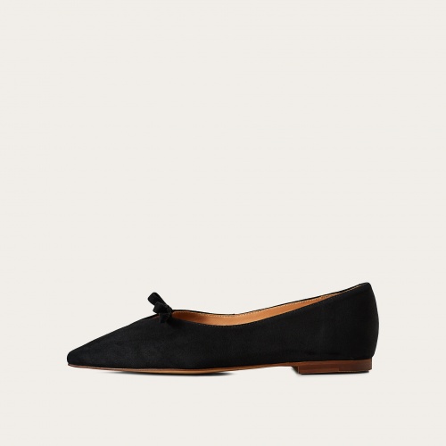 Pliya Ballerina, black suede